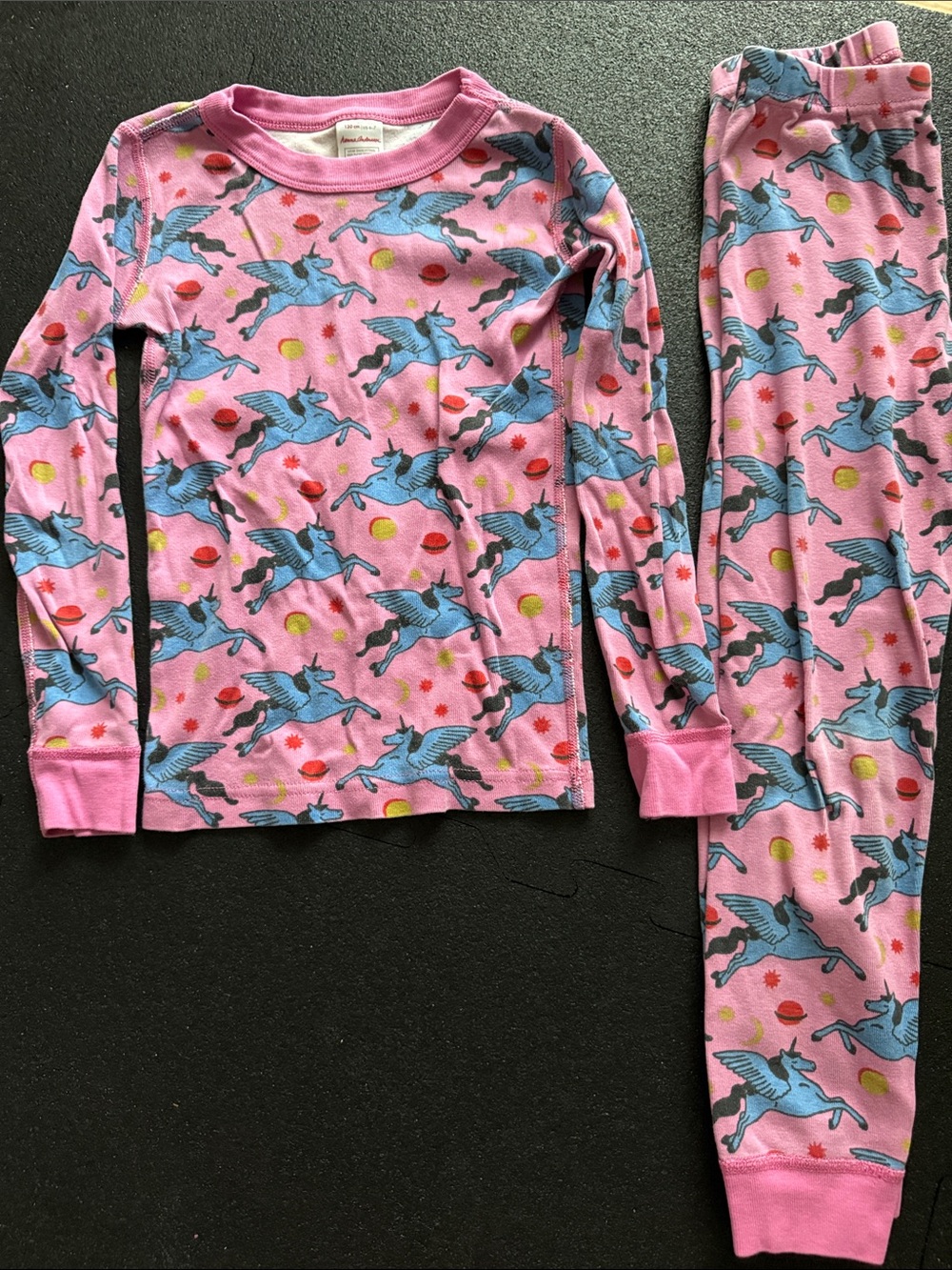 Hanna Andersson Pink Pegasus Print Pajama Set